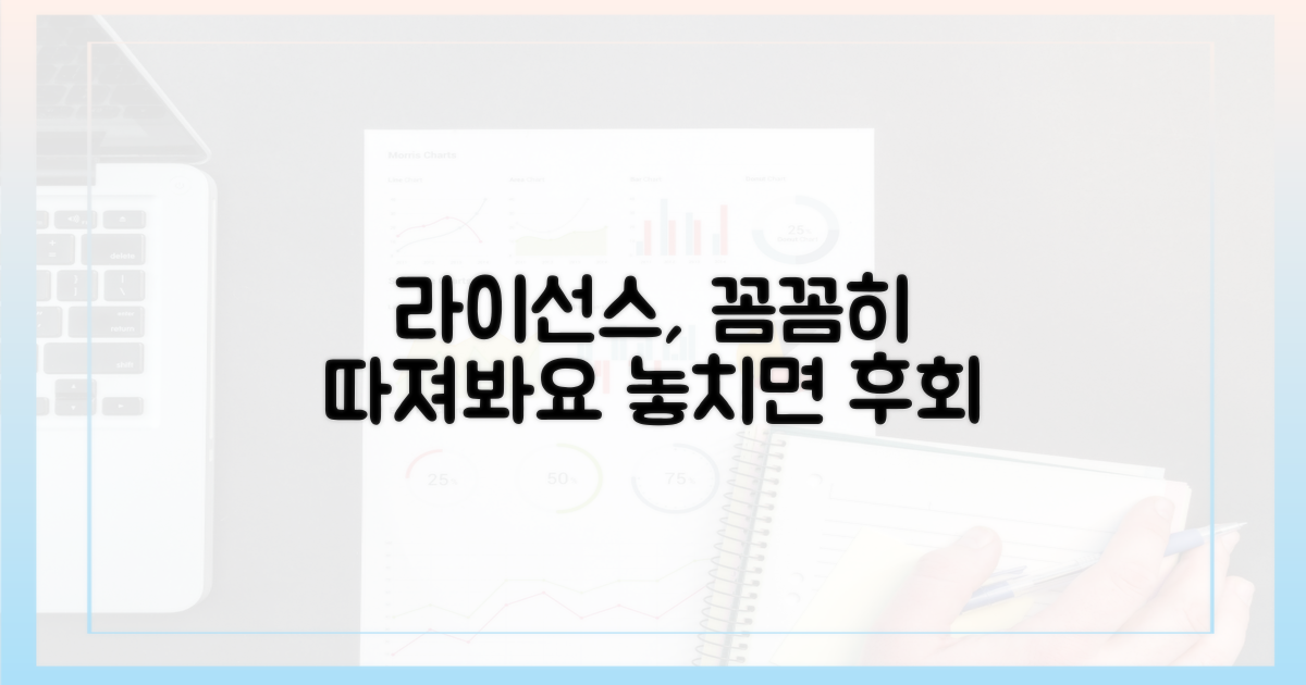 라이선스, 꼼꼼히 따져보세요