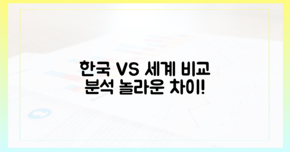 한국 vs 세계 비교
