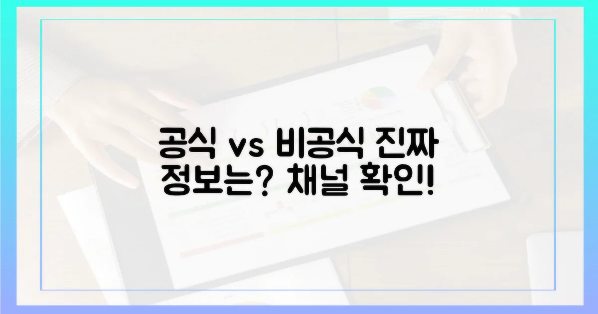 공식 vs 비공식 채널