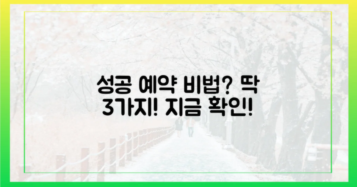 성공적인 예약, 비결은?