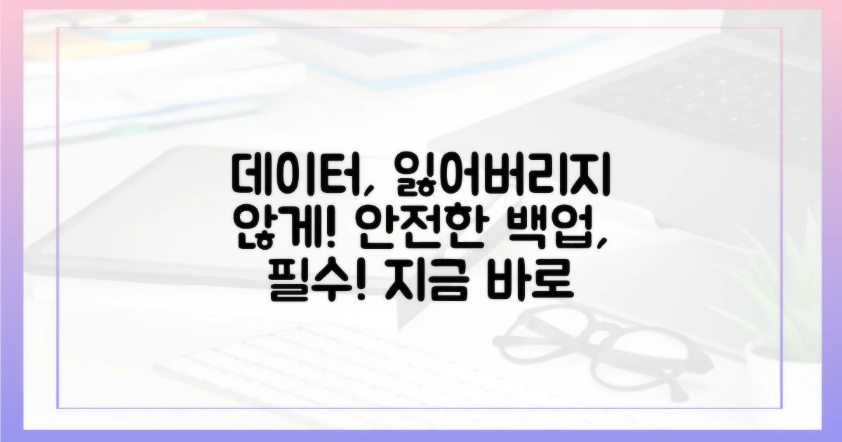 데이터 백업, 안전하게 할까?