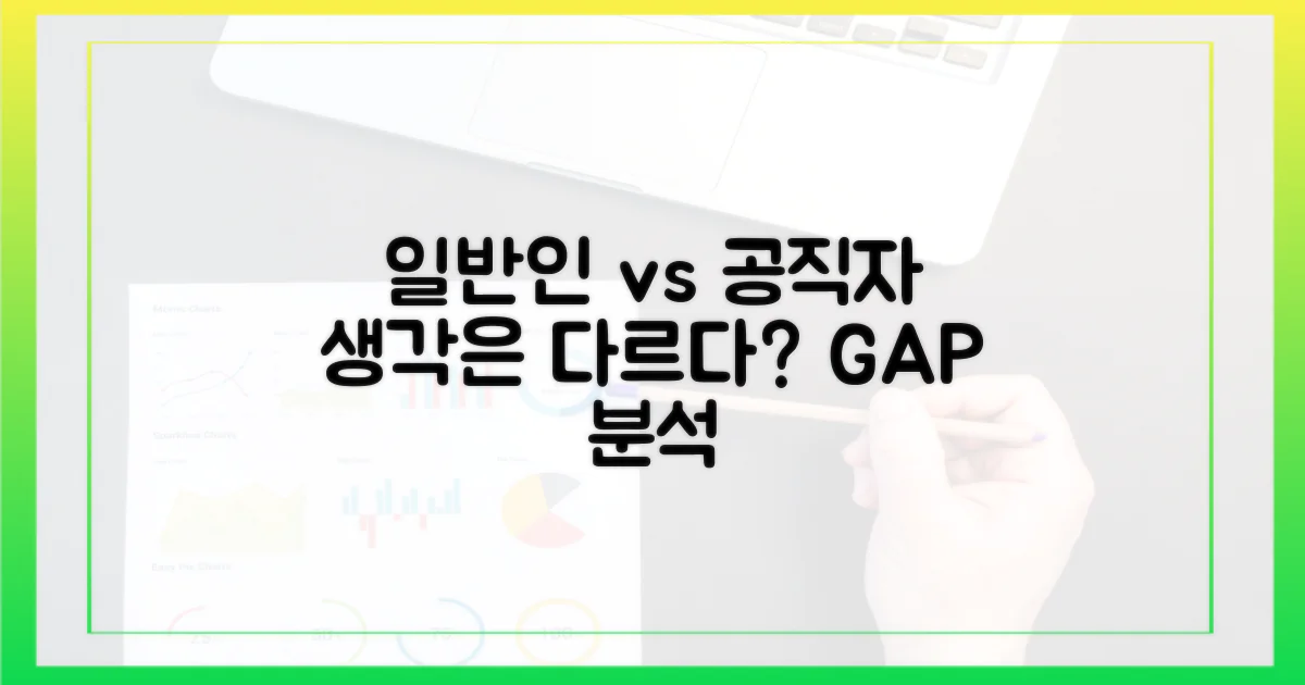 일반인 vs 공직자 인식 차이