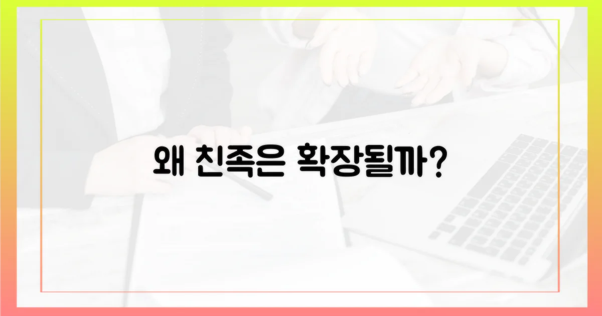 친족' 확장, 그 이유는?