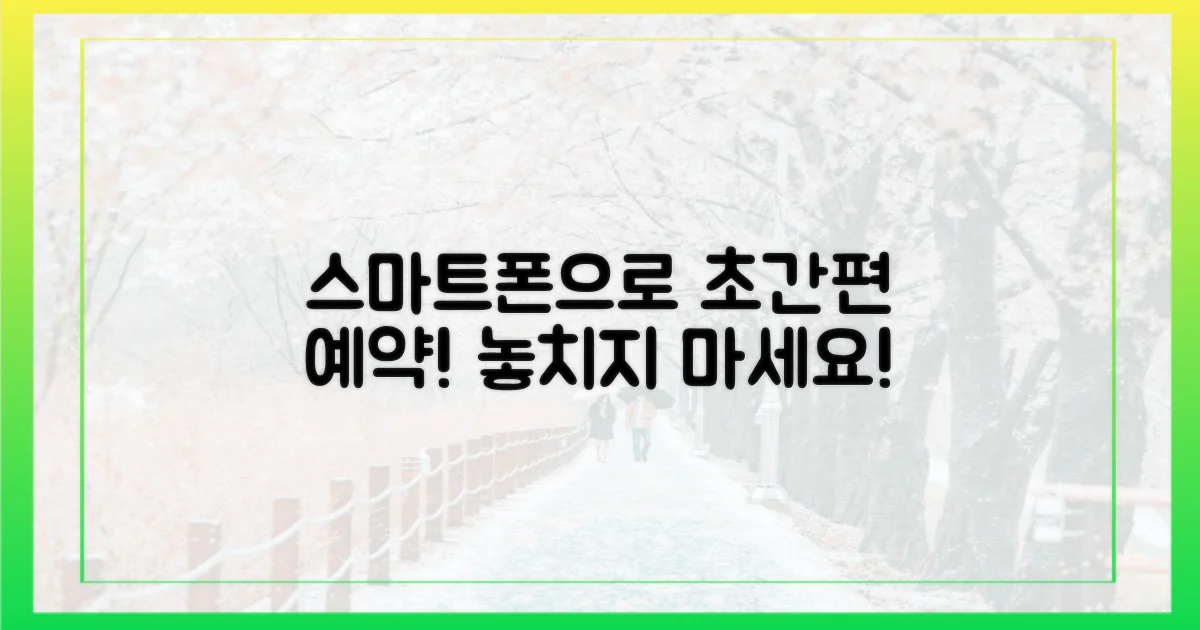 스마트폰으로 쉽게 예약하기!