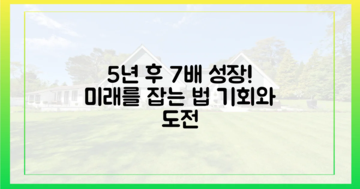 5년 후 7배 성장, 가능성과 과제