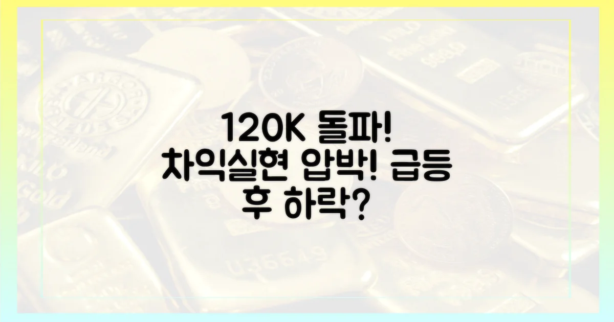 12만 달러 돌파, 차익실현 압력