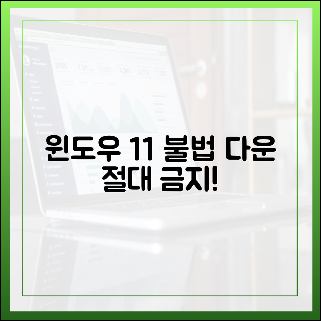 윈도우 11 무료 다운로드, 불법 경로 이용 시 치명적인 위험 3가지