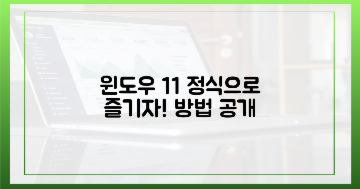 합법 경로로 윈도우 11 즐기기