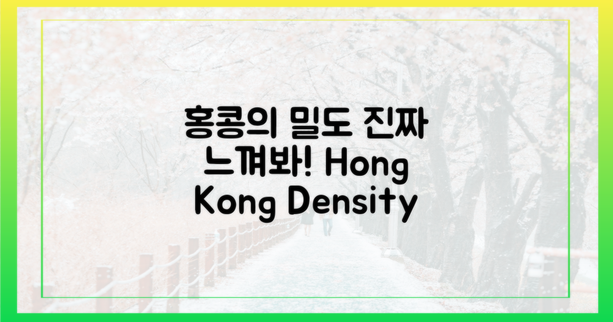 홍콩 밀도, 제대로 느껴봐!