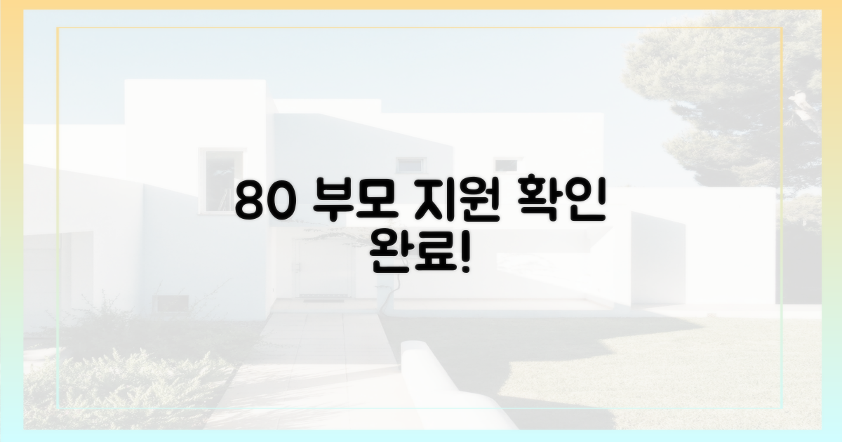 80% 이상 부모 지원 확인