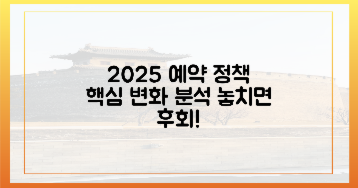 2025년 달라진 예약 정책 분석