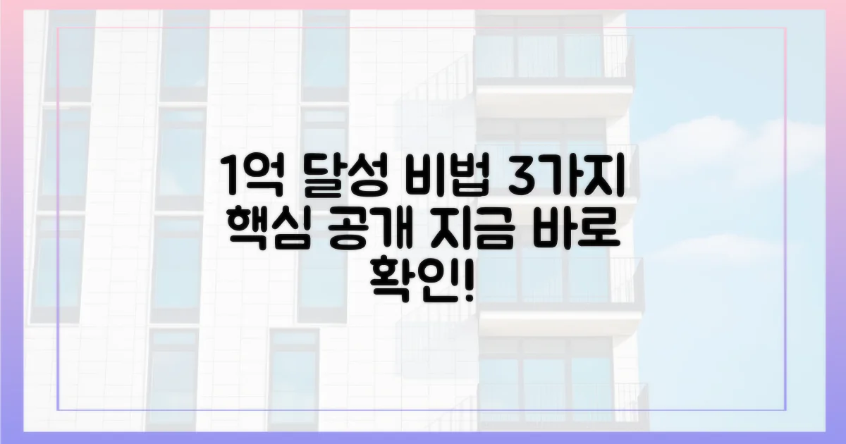 3가지 이유, 1억 돌파