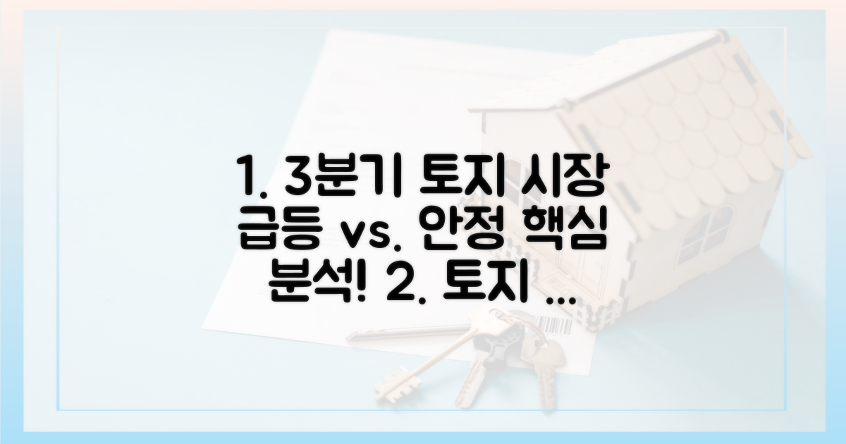 3분기 토지 시장 동향 분석