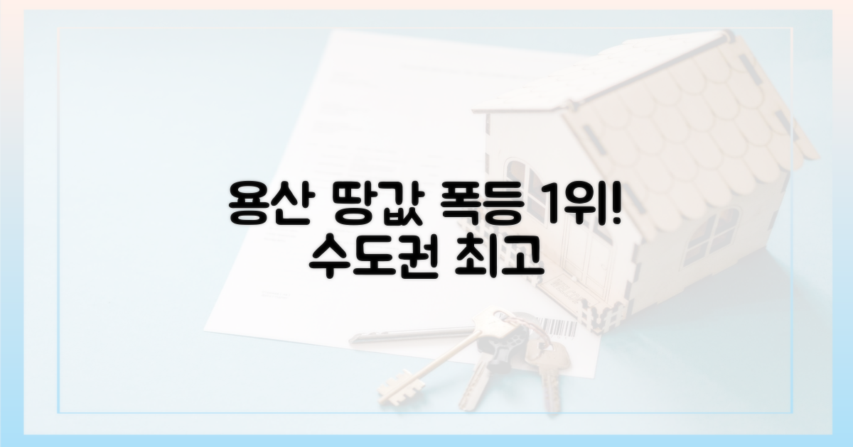 용산, 땅값 상승률 1위 기록