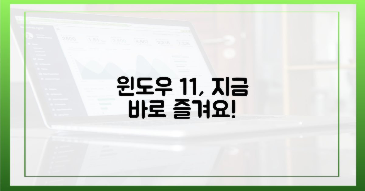 이제 윈도우 11 즐기세요