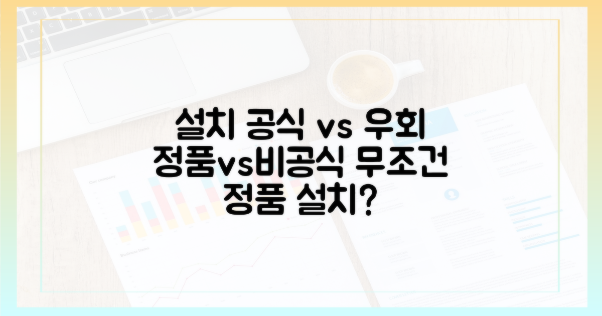 공식 설치 vs 우회 설치