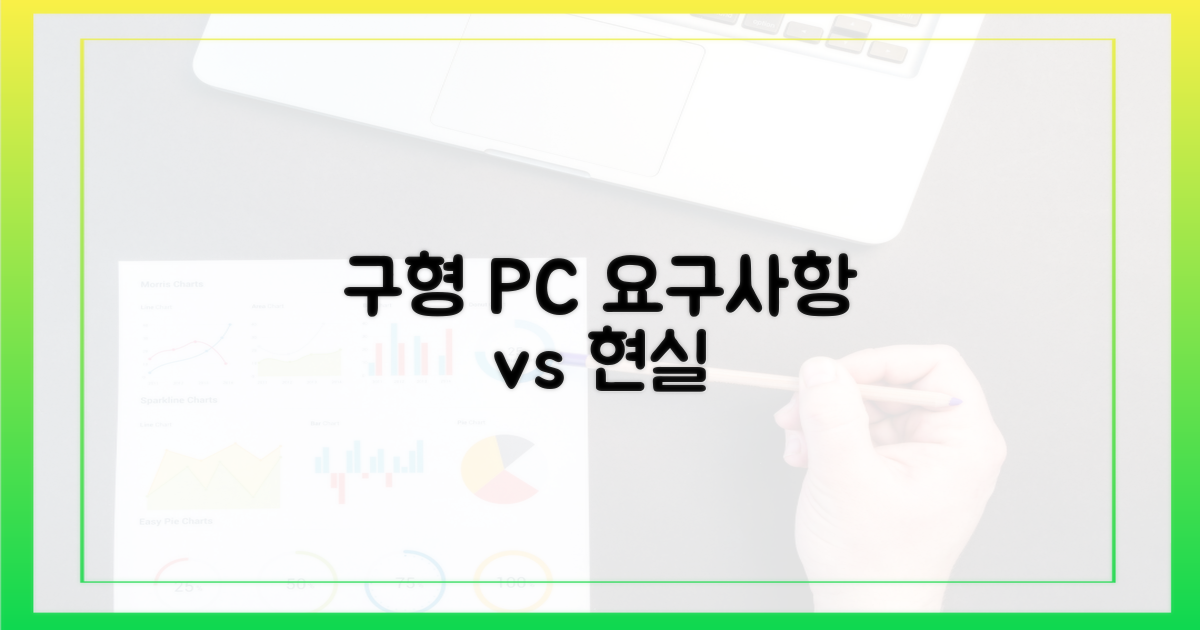 요구사항 vs 현실 (구형 PC