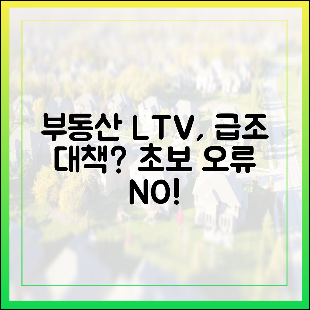 급조 부동산 대책? 초보자도 오류 헷갈림 없이 LTV 확인!