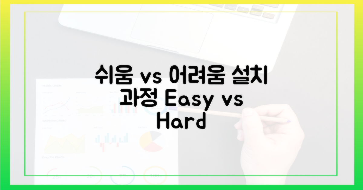 설치 과정, 쉽 vs 어렵
