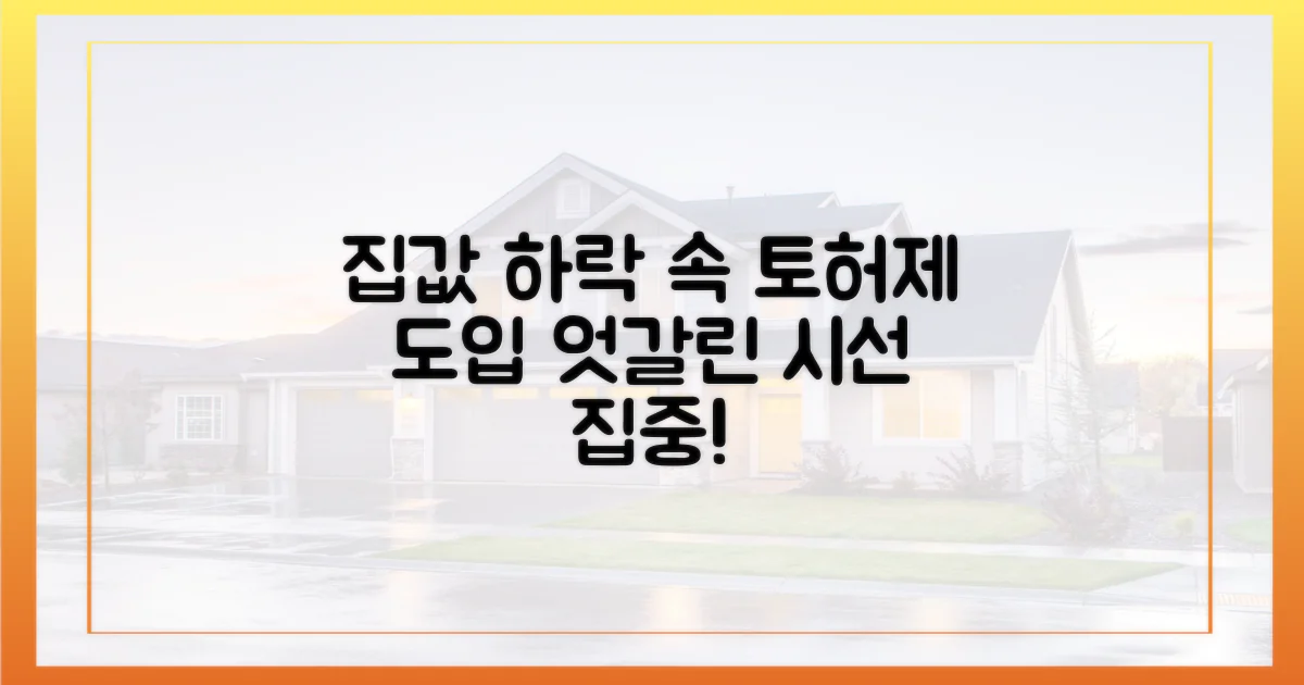 집값 하락기, 토허제 도입의 엇갈린 시선