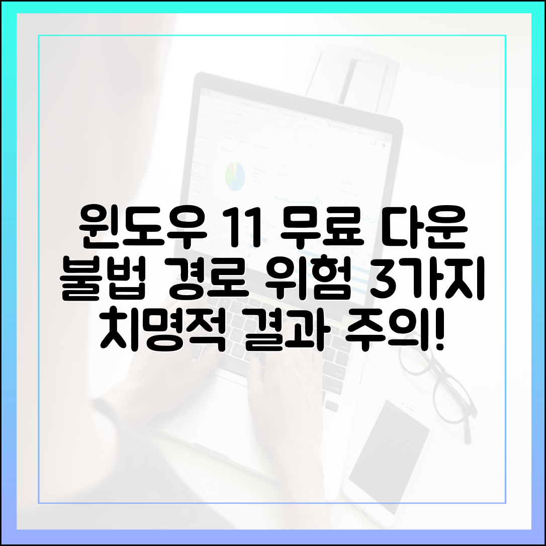 윈도우 11 무료 다운로드, 불법 경로 이용 시 발생하는 치명적 위험 3가지