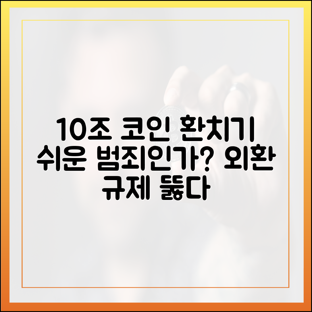 코인 환치기 10조: 외환 규제 속 '쉬운' 범죄?