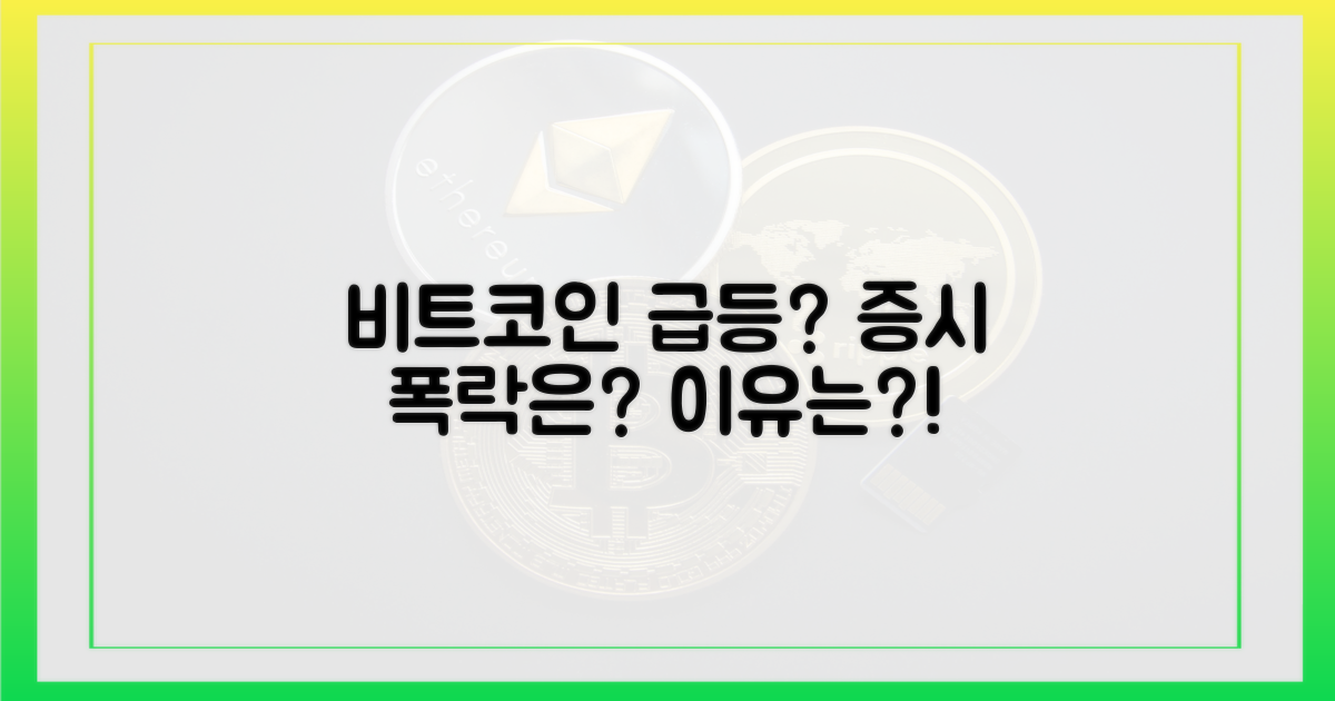 비트코인 급등, 증시 폭락 이유는?