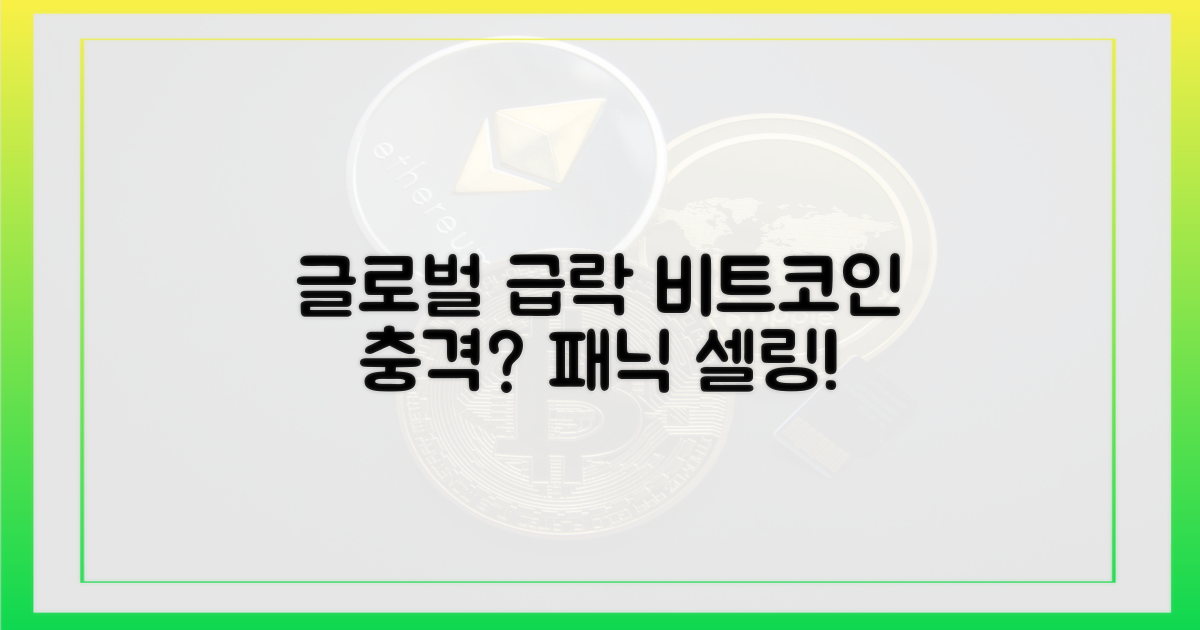글로벌 증시 급락, 비트코인 영향은?