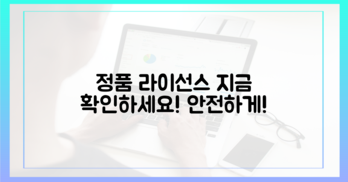 정품 라이선스, 지금 바로 확인하세요!