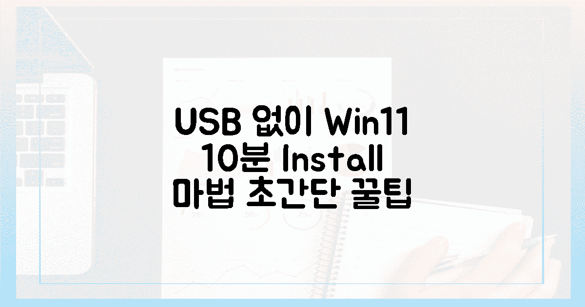 USB 없이 10분 만에 윈도우 11 설치 마법