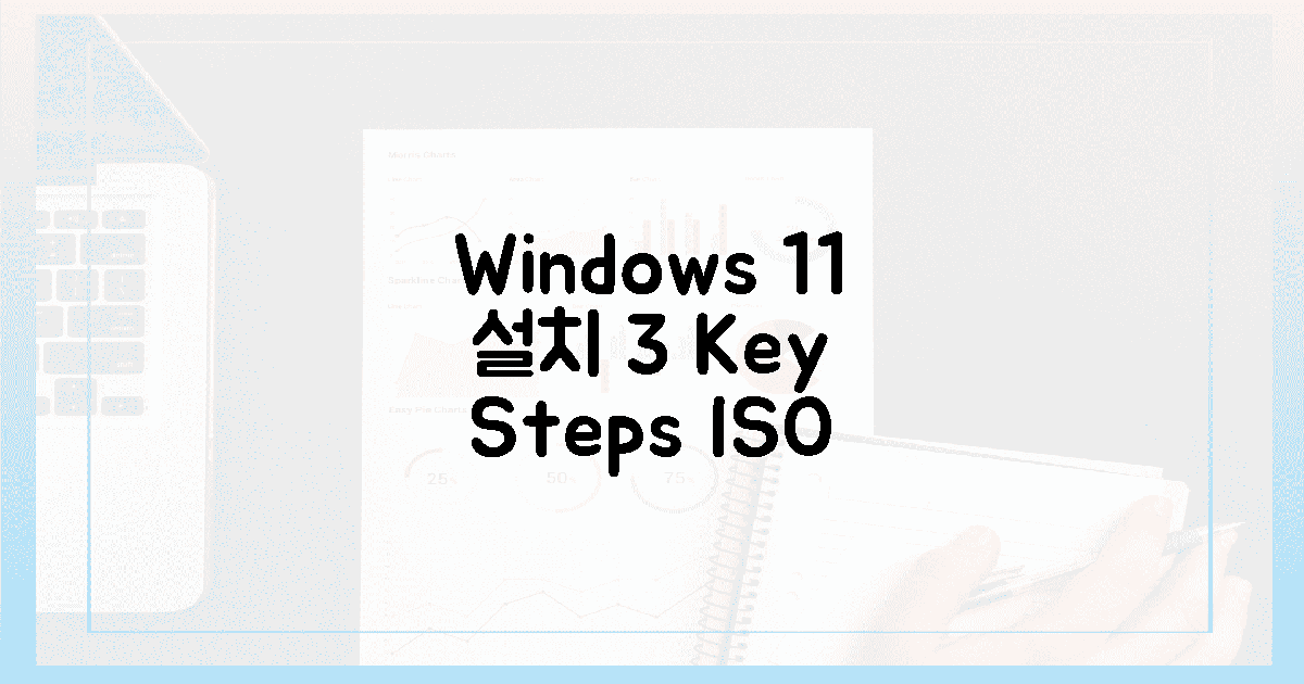 3가지 핵심, ISO로 윈도우 11 설치 혁명
