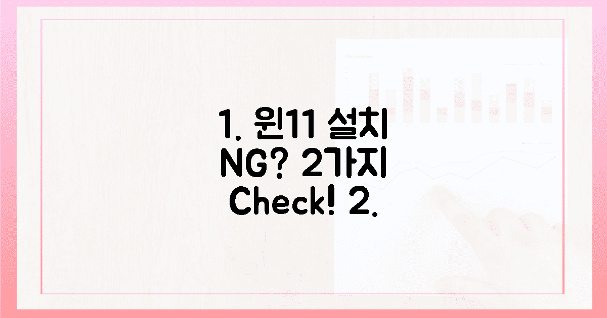 이것" 때문에 윈도우 11 설치 실패? **2가지** 핵심 점검!