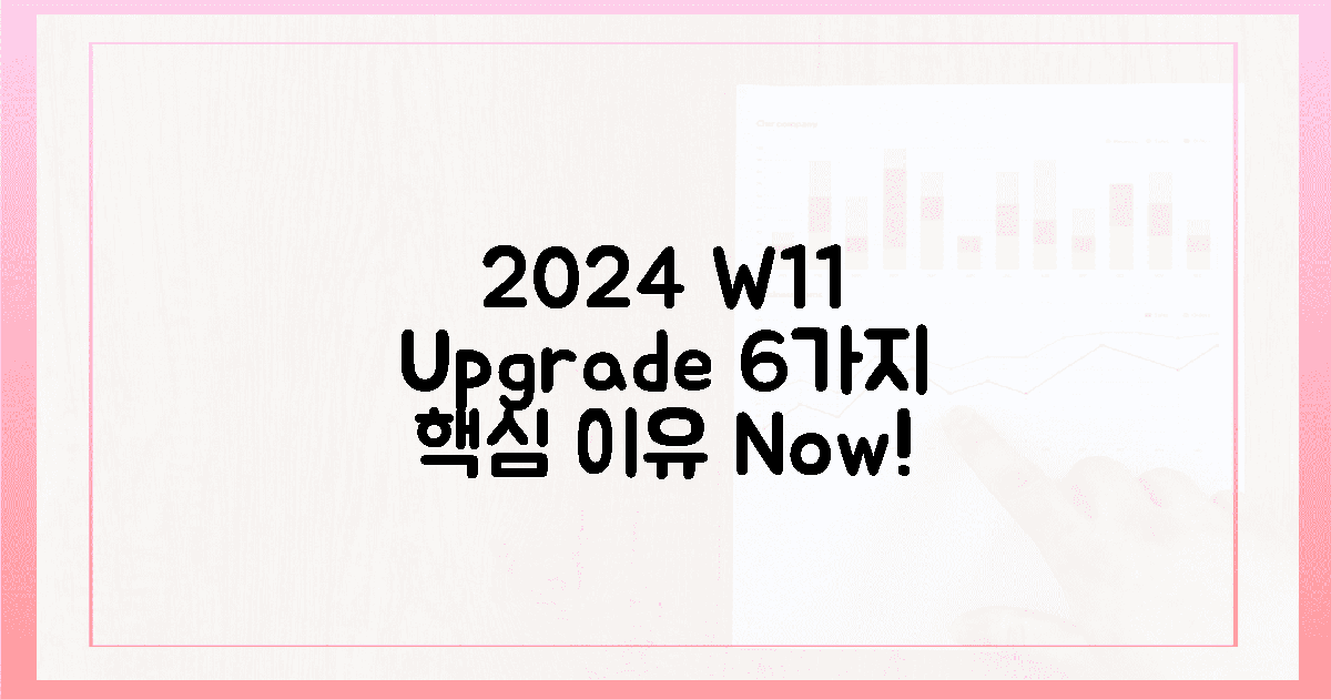 2024년, 윈도우 11 업그레이드 6가지 이유