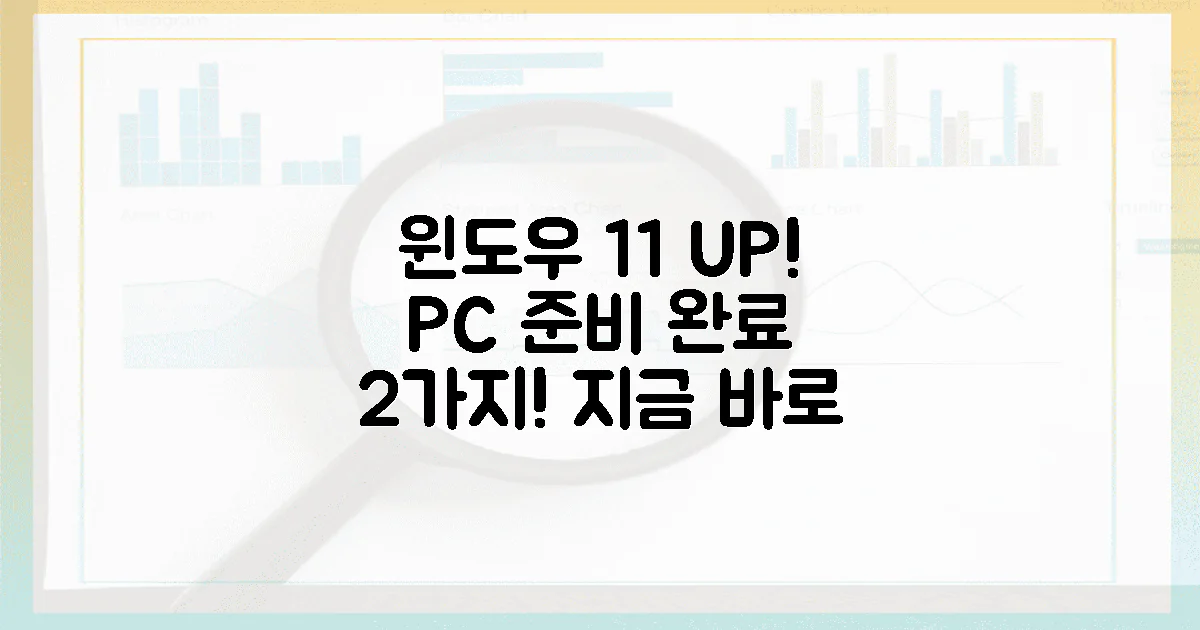 당신의 PC, 윈도우 11 준비 완료 2가지!