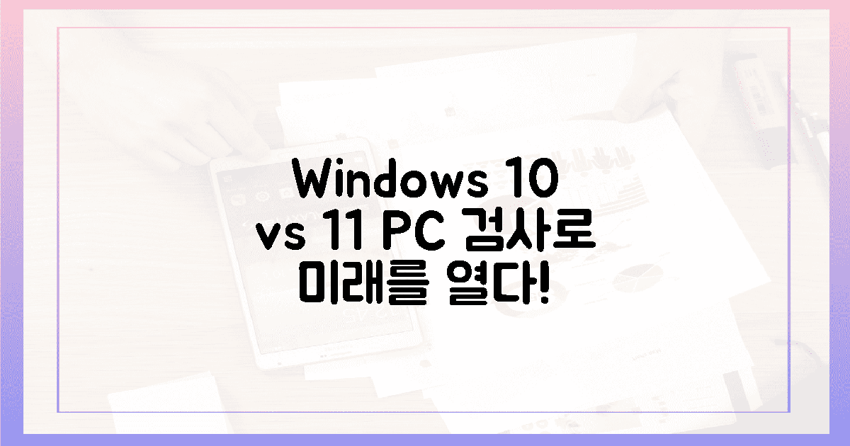 윈도우 10 vs 11, 'PC 상태 검사'로 미래를 열다!