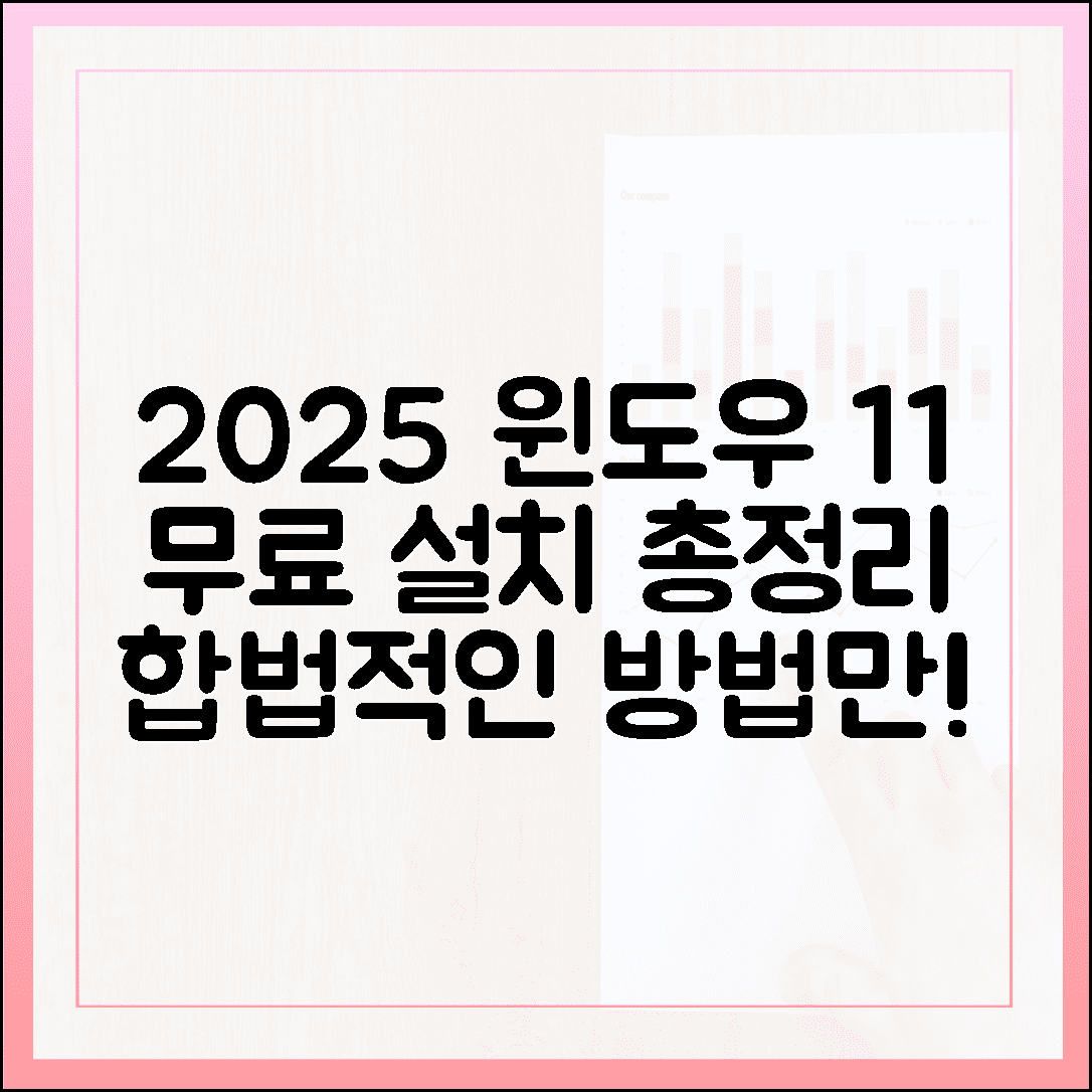 2025년 윈도우 11 무료 설치: 합법적인 방법만 총정리