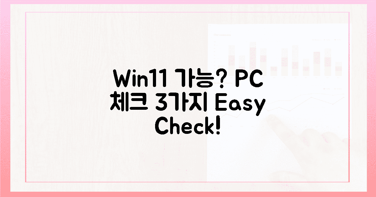 3가지 필수 체크: 당신 PC, 윈11 가능?