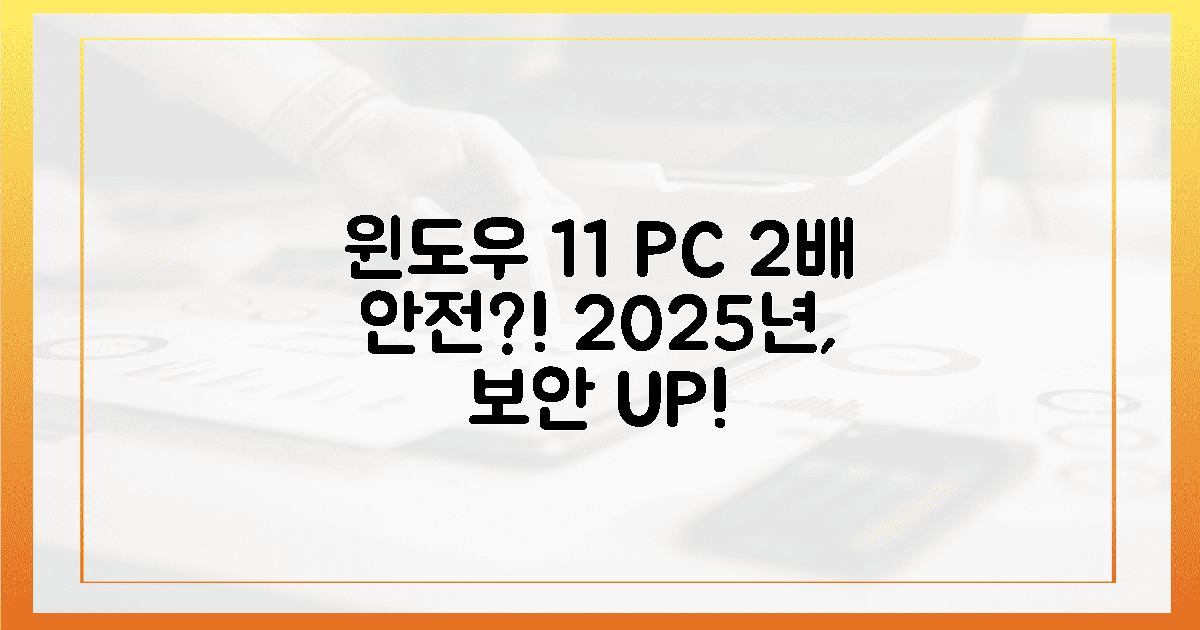 윈도우 11, 2025년 당신의 PC를 2배 더 안전하게?