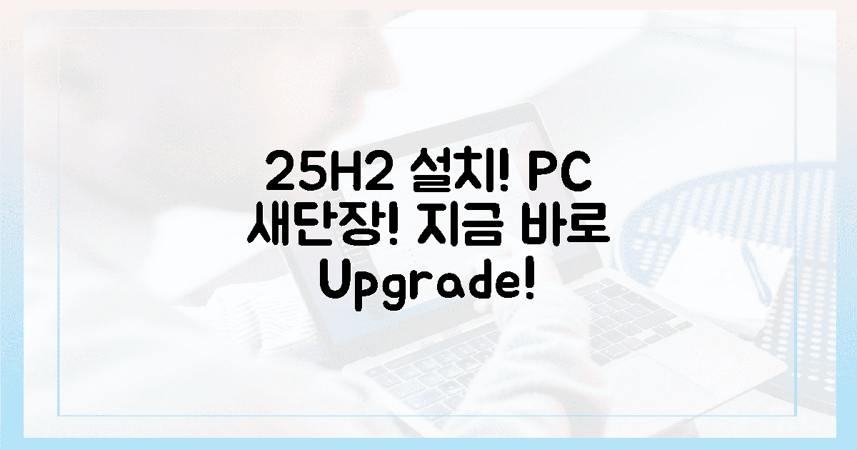 25H2 설치, 당신의 PC를 새롭게!