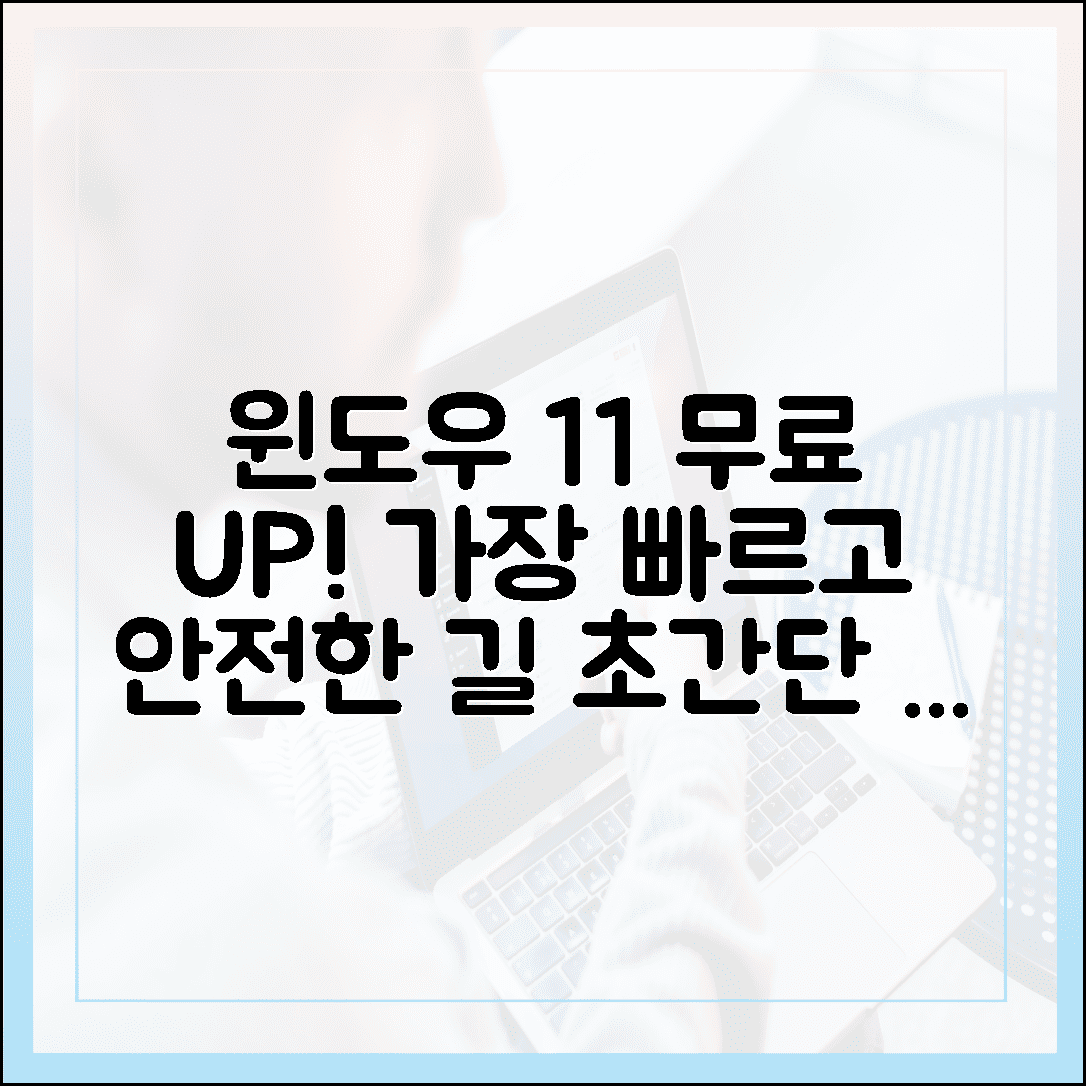 윈도우 11 무료 업그레이드, 가장 빠르고 안전한 경로는?