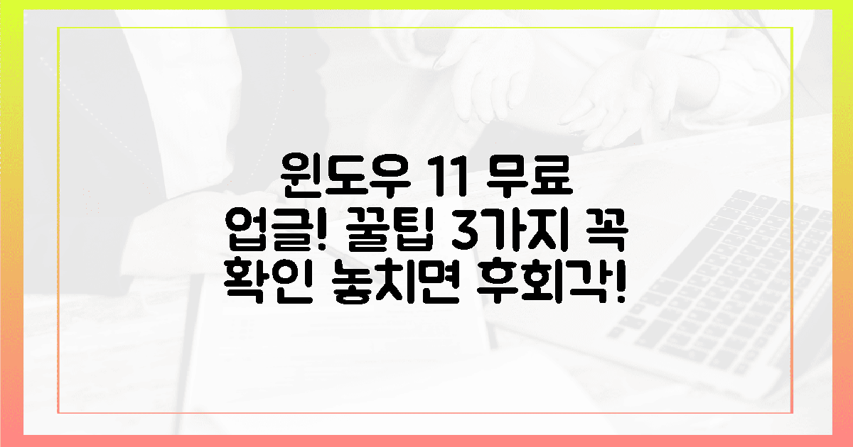 윈도우 11, 3가지 무료 업그레이드 꿀팁!