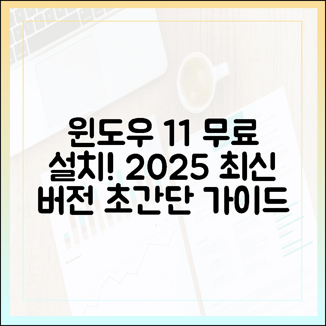 단계별로 쉽게 따라하는 윈도우 11 무료 설치 가이드 (2025년 최신판)