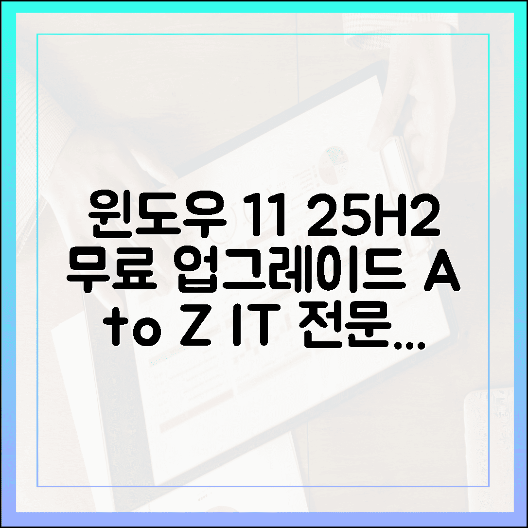 IT 전문가가 알려주는 윈도우 11 25H2 무료 업그레이드 A to Z
