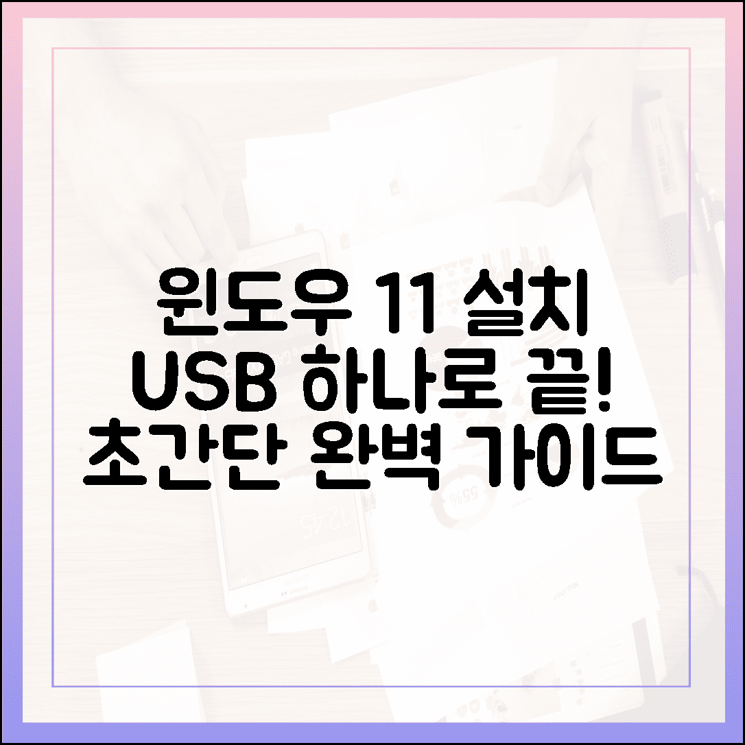 윈도우 11 무료 설치, USB 하나로 끝내는 가장 간단한 방법