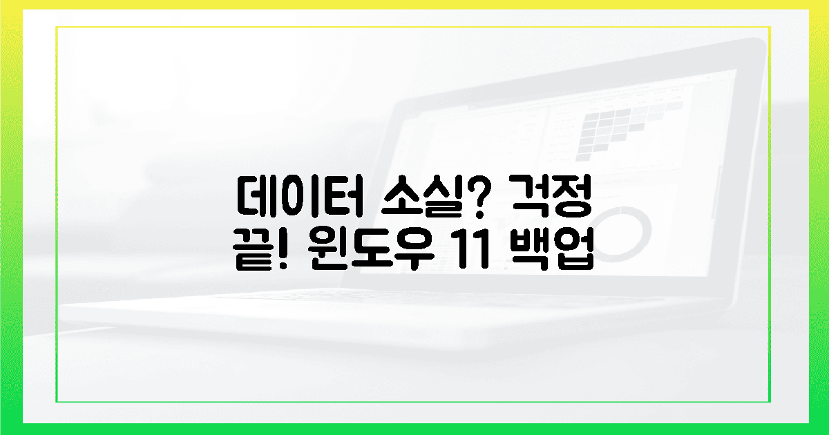 데이터 소실 불안 끝! 윈도우 11 완벽 백업
