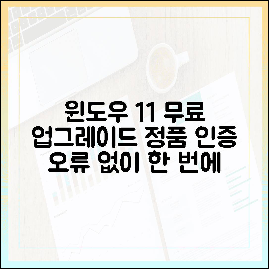 윈도우 11 무료 업그레이드: 정품 인증 오류 없이 한 번에 성공하기
