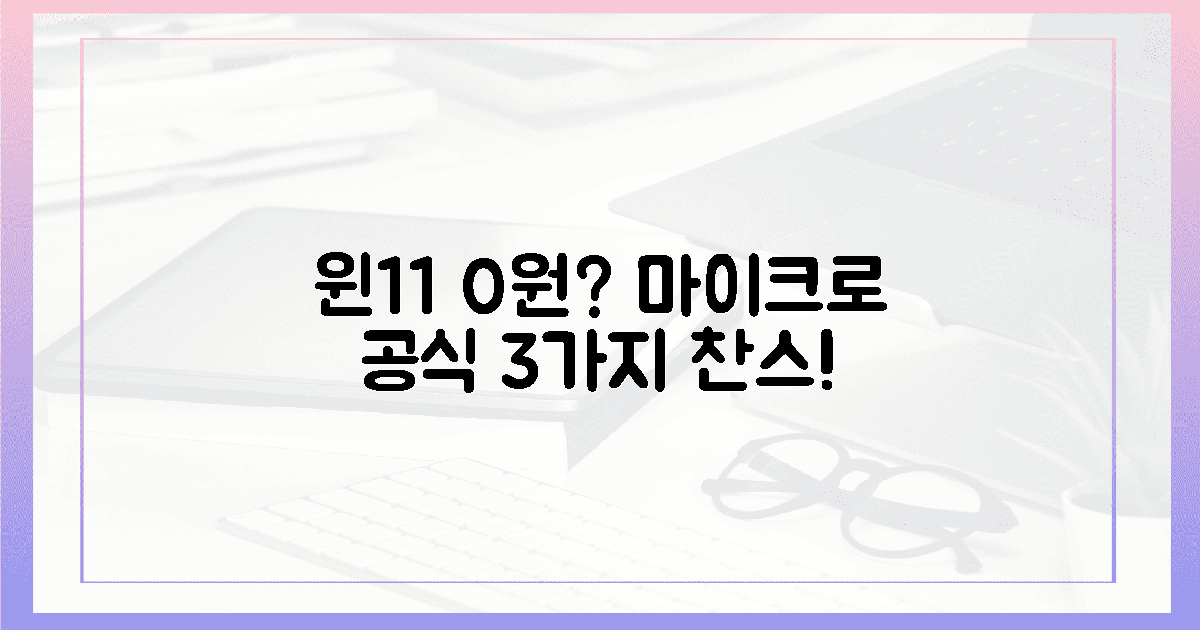 ⚡️정품 윈11, 0원? 마이크로 공식 채널 3가지