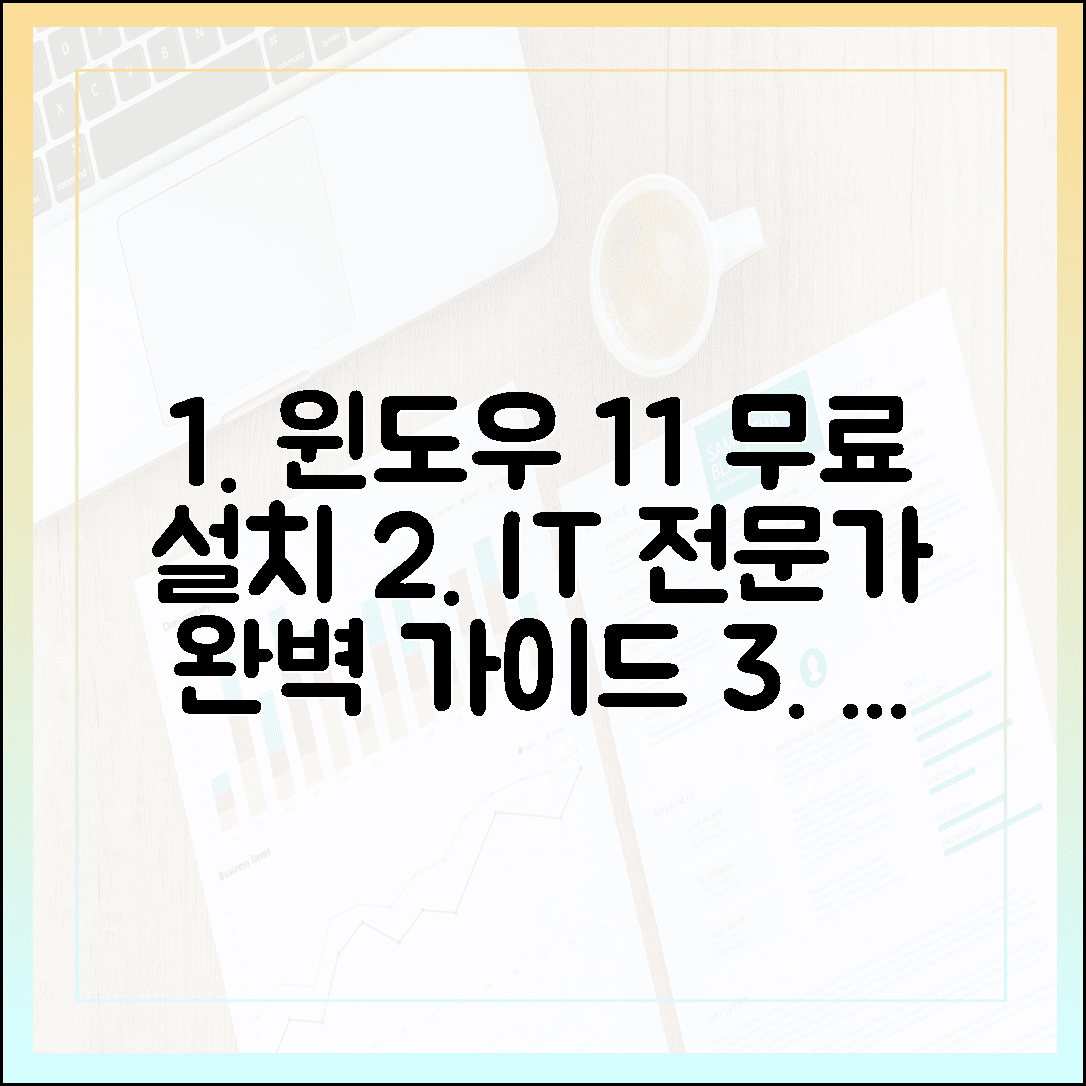 윈도우 11 무료 설치, IT 전문가가 알려주는 단계별 완벽 가이드