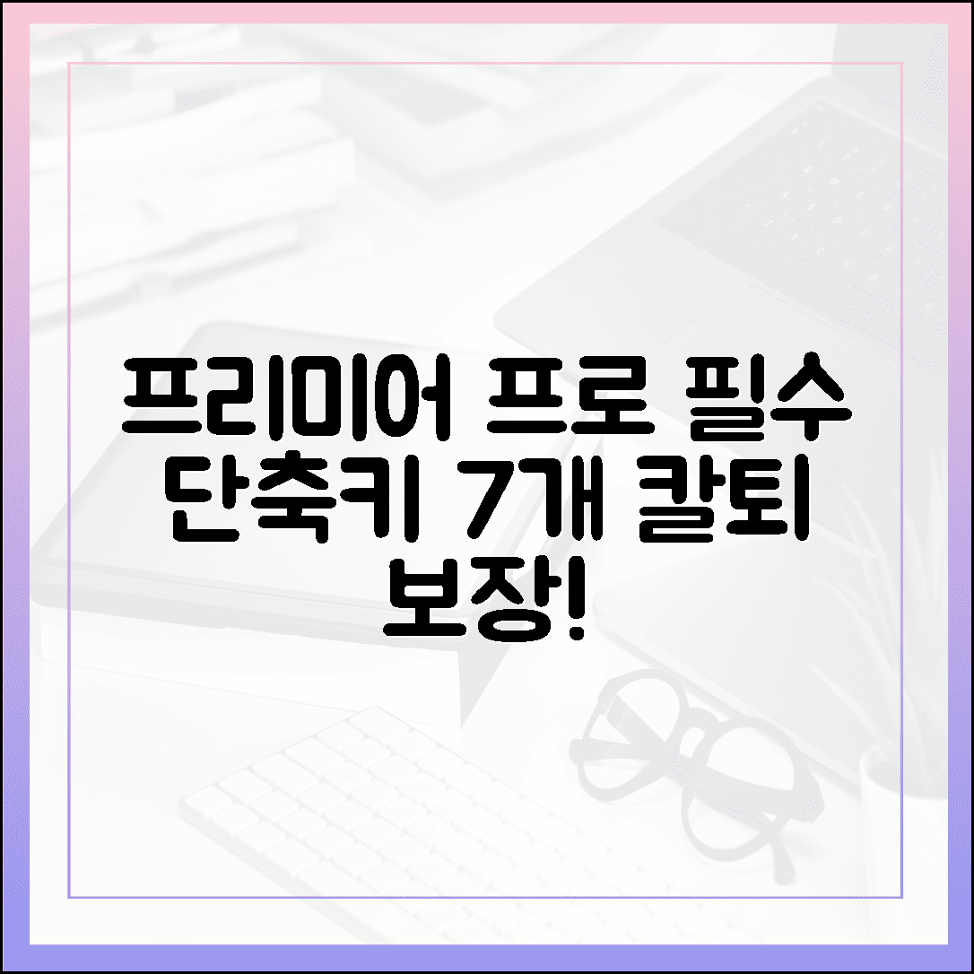 프리미어 프로 다운로드 후 바로 적용해야 할 필수 단축키 7가지 (퇴근 시간 보장)