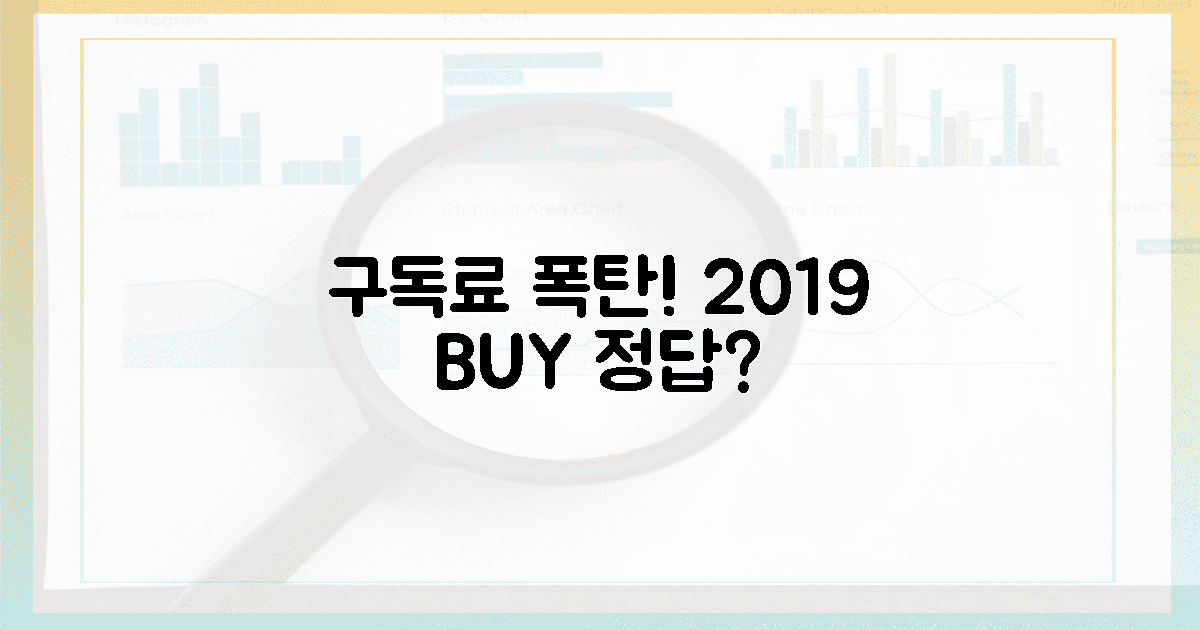 구독료 폭탄! 2019 구매가 답?